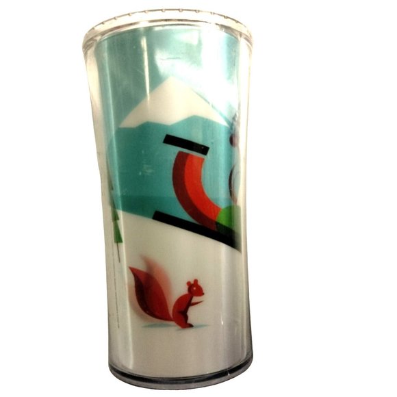 Starbucks Cup Winter Sledding Scene 2011 Blue white 8 OZ - Picture 4 of 14